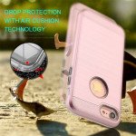 Wholesale iPhone 7 Hard Armor Hybrid Case (Silver)